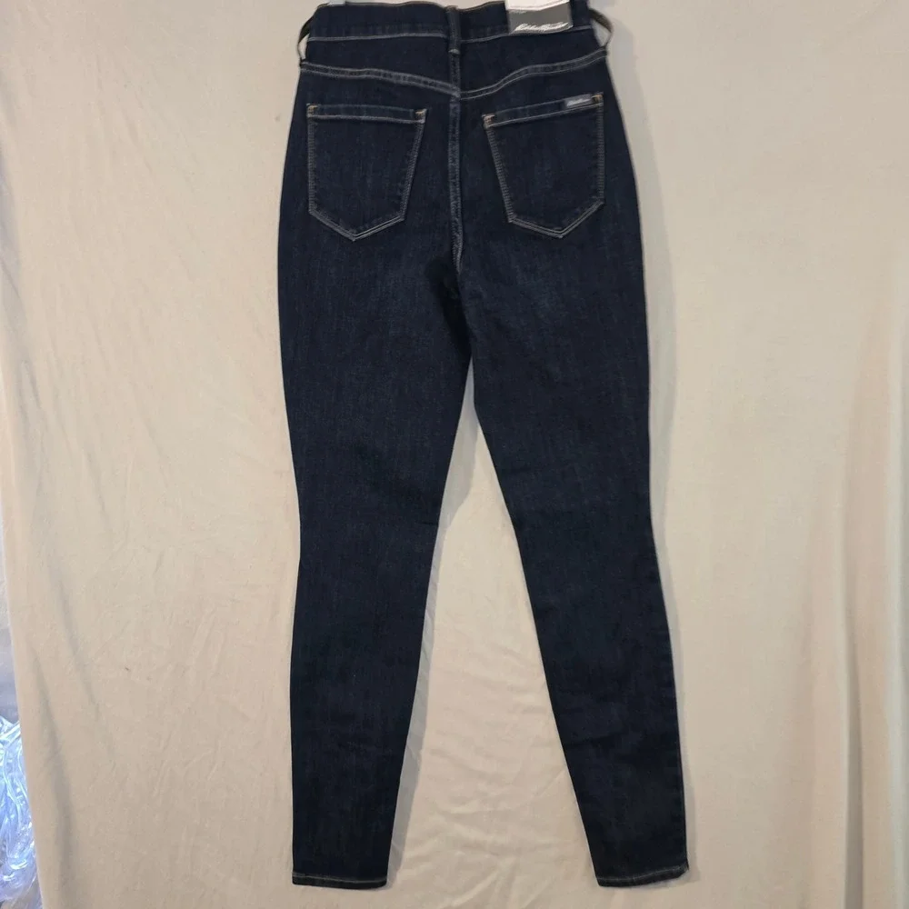 Eddie Bauer Travex Voyager Jeans 0 Womens Blue High Rise Skinny Stretch Travel